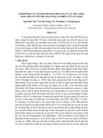 Ảnh hưởng của nguồn protein bổ sung ở các mức khác nhau đến sự lên men dạ cỏ qua nghiên cứu in vitro