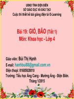 slide khoa học 4 -bài 19 gió, bão _GV B.T Hạnh