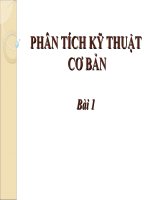 BÁO CÁO-PHÂN TÍCH KỸ THUẬT CƠ BẢN