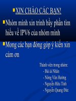 BÀI CÁO CÁO-tìm hiểu về IPV6