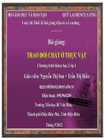 slide khoa học 4 -trao đổi chất ở thực vật -GV N.T San & T.T Hiền