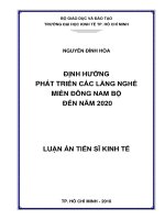 Định hướng phát triển các làng nghề miền Đông Nam Bộ đến năm 2020