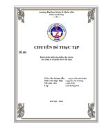 luận văn quản trị kinh doanh Kênh phân phối sản phẩm sữa ZinZin của công ty cổ phần ELOVI Việt Nam