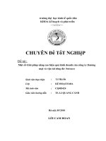luận văn quản trị kinh doanh MỘT SỐ GIẢI PHÁP NÂNG CAO HIỆU QUẢ KINH DOANH CỦA CÔNG TY THƯƠNG MẠI VÀ VẬN TẢI SÔNG ĐÀ- SOTRACO