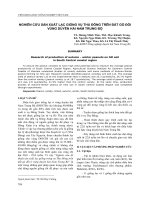 NGHIÊN CỨU SẢN XUẤT LẠC GIỐNG VỤ THU ĐÔNG TRÊN ĐẤT GÒ ĐỒI VÙNG DUYÊN HẢI NAM TRUNG BỘ
