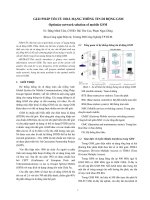 ĐỀ TÀI-GIẢI PHÁP TỐI ƯU HOÁ MẠNG THÔNG TIN DI ĐỘNG GSM