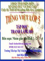 slide tiếng việt 5 -tranh làng hồ
