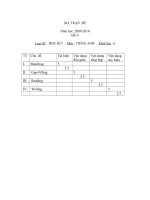 ENGLISH 6-KT HK I (2009-2010)