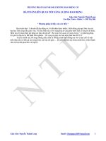 Các bài toán liên quan tới năng lượng dao động