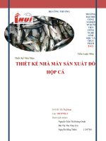 BÀI TIỂU LUẬN-THIẾT KẾ NHÀ MÁY SẢN XUẤT ĐỒ HỘP CÁ