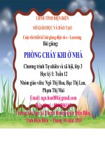 slide tnxh lớp 3 - phòng cháy khi ở nhà