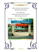 MỘT SỐ BIỆN PHÁPCHỈ ĐẠO HOẠT ĐỘNG TỔ CHUYÊN MÔN