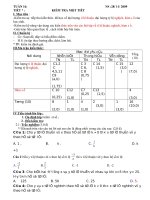 Đề kiểm tra 1 tiết = tuần 16