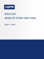 Báo cáo kinh tế vĩ mô việt nam quý 3   2014