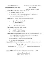 de thi khao sat toan 10