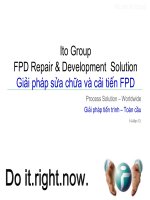 BÁO CÁO-ITO GROUP FPD Repair & Development Solution-GIẢI PHÁP SỬA CHỮA VÀ CẢI TIẾN FPD