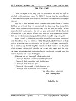 Đồ án Thiết kế các hệ thống khí lạnh, tính toán cấu trúc và cách nhiệt phòng lạnh, tính toán cấu trúc xác định các chu trình lạnh, tính toán và chọn máy nén và các thiết bị phụ