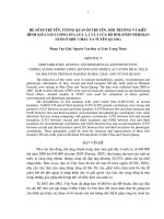 Hệ số di truyền, tương quan di truyền, môi trường và kiểu hình giữa sản lượng sữa lứa 1, 2 và 3 của bò holstein friesian nuôi ở mộc châu và Tuyên Quang