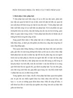 BÁO CÁO-PHÂN TÍCH KHÁI NIỆM, CẤU TRÚC CỦA Ý THỨC PHÁP LUẬT