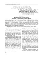 KẾT QUẢ CHỌN TẠO GIỐNG ĐẬU ĐỖ CHO VÙNG ĐÔNG NAM BỘ VÀ TÂY NGUYÊN