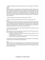 Câu hỏi và đáp án Môn nguyên lý thống kê