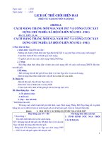 Lịch sử 8 Tiết 23 đến 30