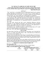 Tác dụng của khô bã gấc đối với vịt đẻ