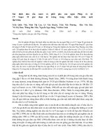 Xác định nhu cầu canxi và phốt pho của ngan Pháp và vịt CV Super M giai đoạn đẻ trứng trong điều kiện chăn nuôi tập trung