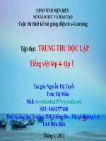 slide tiếng việt 4 -trung thu độc lập _Gv N.T Tuyết & T.T Miền