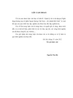 Quản lý rủi ro tín dụng tại Ngân hàng TMCP Ngoại thương Việt Nam – Chi nhánh Bắc Ninh