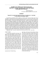 NGHIÊN CỨU TRỒNG CÂY THỨC ĂN GIA SÚC TRÊN ĐẤT LÚA MỘT VỤ NĂNG SUẤT THẤP BẤP BÊNH VÙNG MIỀN NÚI PHÍA BẮC