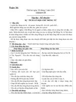 Giáo án lớp 3 Tuần 26 (Của  Thoa)