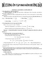 ĐỀ CƯƠNG ÔN TẬP VẬT LÝ 12 HỌC KÌ II KÈM HƯỚNG DẪN