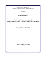 Tác động của thuế thu nhập đến chính sách cổ tức của các công ty niêm yết Việt Nam