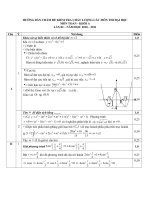 Hướng dẫn chấm đề thi thử ĐH toán A lần 2
