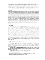 Nghiên cứu tình hình nhiễm ký sinh trùng đường máu và biện pháp phòng trị trên đàn bò sữa nuôi tại Ba Vì Hà Tây