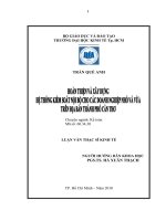 Hoàn thiện và xây dựng hệ thống kiểm soát nội bộ cho các doanh nghiệp vừa và nhỏ và vừa trên địa bàn thành phố Cần Thơ