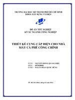 Thiết kế cung cấp điện cho nhà máy cà phê công chính