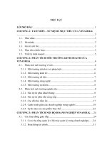 luận văn thạc sĩ PHÂN TÍCH MÔI TRƯỜNG KINH DOANH CỦA VINAMILK trường DH KINH TẾ QUỐC DÂN