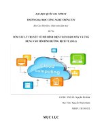 Tiểu luận môn điện toán lưới và đám mây LÝ THUYẾT VỀ MÔ HÌNH ĐIỆN TOÁN ĐÁM MÂY VÀ ỨNG DỤNG VÀO MÔ HÌNH HƯỚNG DỊCH VỤ (SOA)