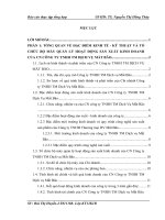 luận văn quản trị kinh doanh  Đặc điểm kinh tế - Kỹ thuật và tổ chức Bộ máy Quản lý hoạt động Sản xuất Kinh doanh của CN Công ty TNHH Thương Mại Dịch Vụ Mắt Bão