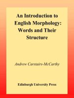 Tài liệu An Introduction to English Morphology