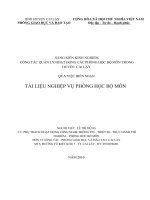 Nghiệp vụ quản lý phòng bộ môn