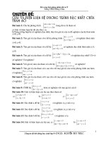 Giải và biện luận phương trình chứa tham số