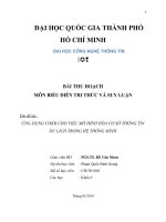 Tiểu luận môn biểu diễn tri thức và suy luận ỨNG DỤNG COKB CHO VIỆC MÔ HÌNH HÓA CƠ SỞ THÔNG TIN DU LICH TRONG HỆ THÔNG MINH