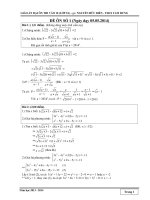 GIÁO ÁN ÔN THI VÀO 10 MÔN TOÁN CHUẨN (CHỈ VIỆC IN)