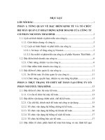 luận văn quản trị kinh doanh ĐẶC ĐIỂM KINH TẾ VÀ TỔ CHỨC BỘ MÁY QUẢN LÝ HOẠT ĐỘNG KINH DOANH CỦA CÔNG TY CỔ PHẦN NICOTEX THÁI BÌNH