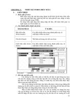 Thiết kế form 1 cách dễ dàng