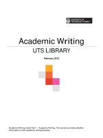 Academic writing guide part 1   academic writing