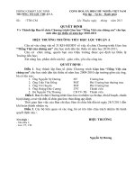 CÁC QUYẾT ĐỊNH GIAO LƯU TIẾNG VIỆT